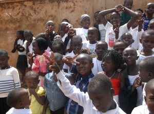 Sunday School Children of Kamwokya, Kampala after leading in their children mass